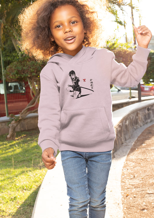 Girl with a Butterfly Kids Hoodie