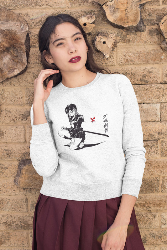 Girl with a Butterfly Women's Sweatshirt