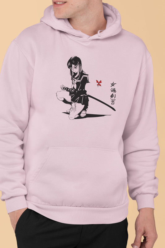 Girl with a Butterfly Men's Hoodie